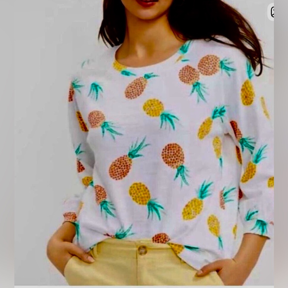 Sale!!  LOFT Lightweight Pineapple Sweatshirt -Size L!!